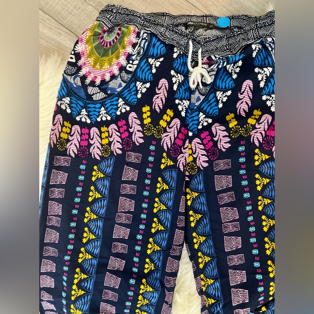 URBAN COCO | Bohemian Tribal Patterned Harem Jogger Pants (XL) - Picture 4 of 8